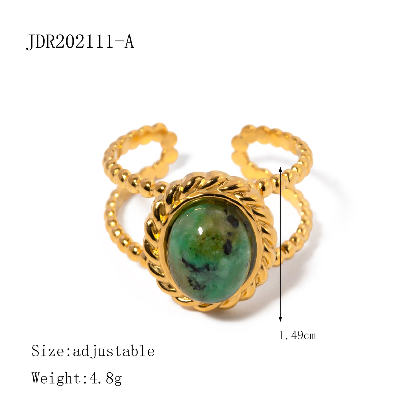 Pulsera Geométrica de Acero Inoxidable con Acentos de Turquesa para Mujer, Accesorio de Moda de Lujo Minimalista