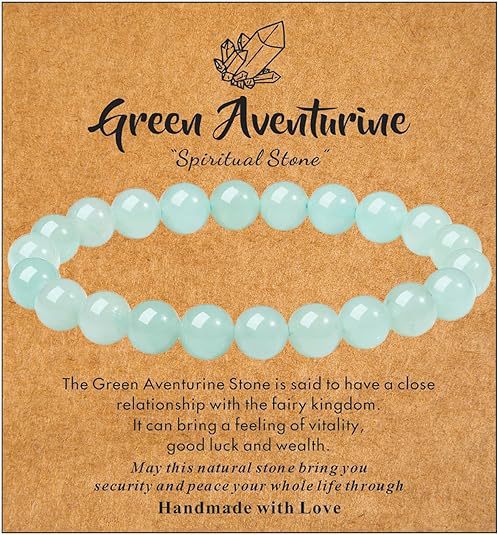 8mm Natural Turquoise Round Bead Stretch Bracelet Unisex Geometric Handmade Jewelry