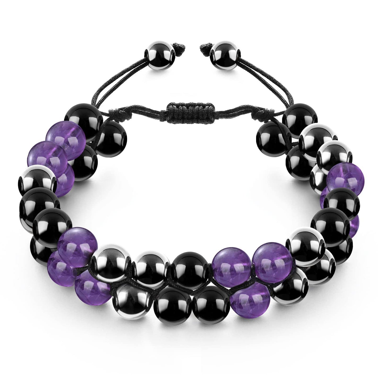 Unisex Animal Charm Alloy Bracelet with Natural Turquoise Agate and Crystal Stones