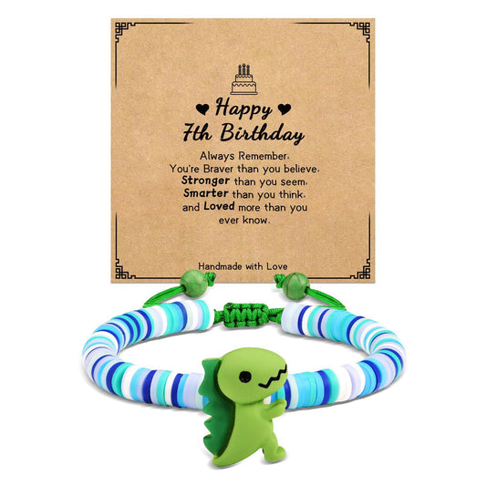 Minimalist Animal Dinosaur Resin Braided Bracelet Unisex Adjustable Hand Rope