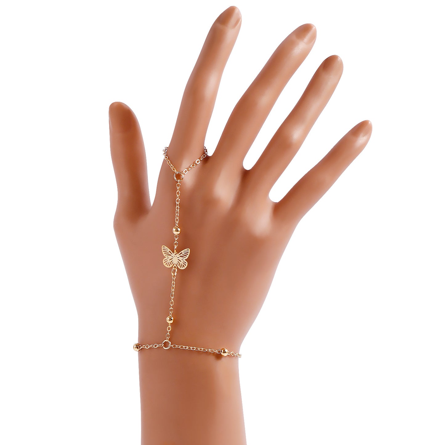 Bracciale Punk in Lega a Cuore con Intarsio di Strass da Donna, Accessorio di Moda Geometrico Elettroplaccato