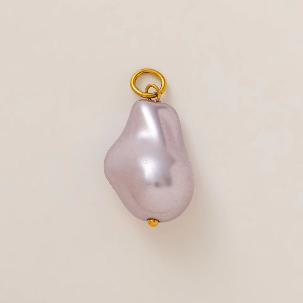 Minimalist Plated Brass Heart Charm Bar