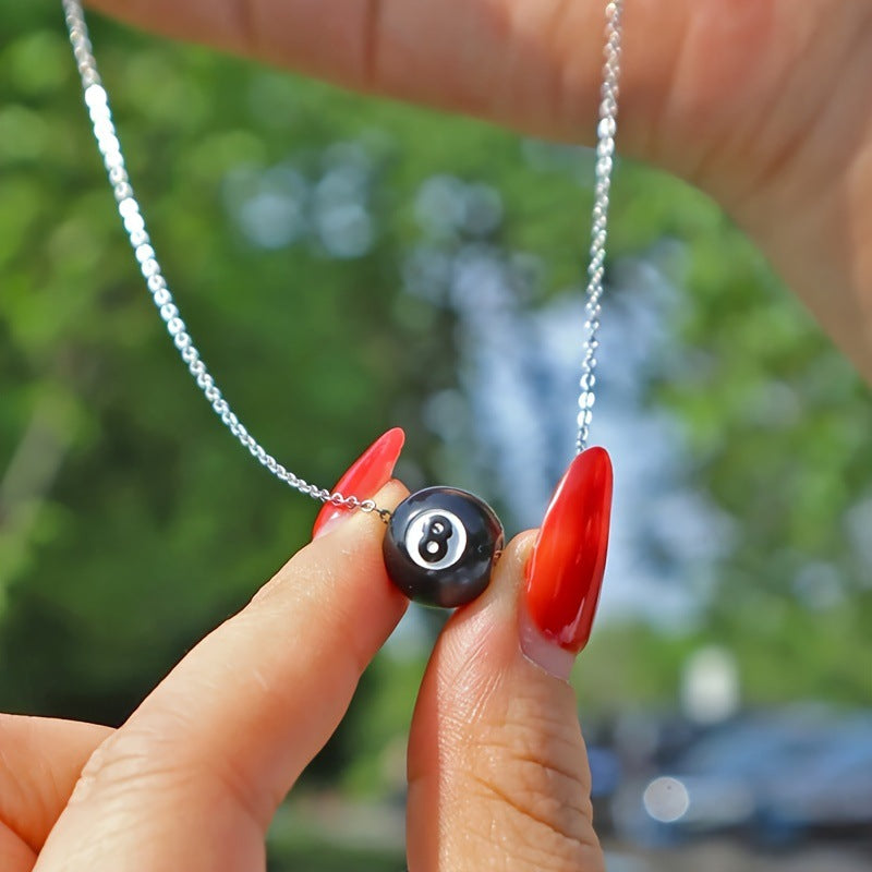 Minimalist Geometric Pendant Necklace in Stainless Steel with Titanium Steel Charm and Electroplated Finish for Unisex Daily Wear