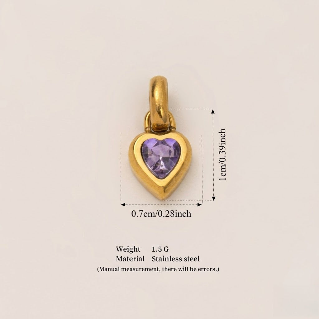 Minimalist Stainless Steel Heart Letter DIY Charm Bar Pendant Plated Necklace for Women