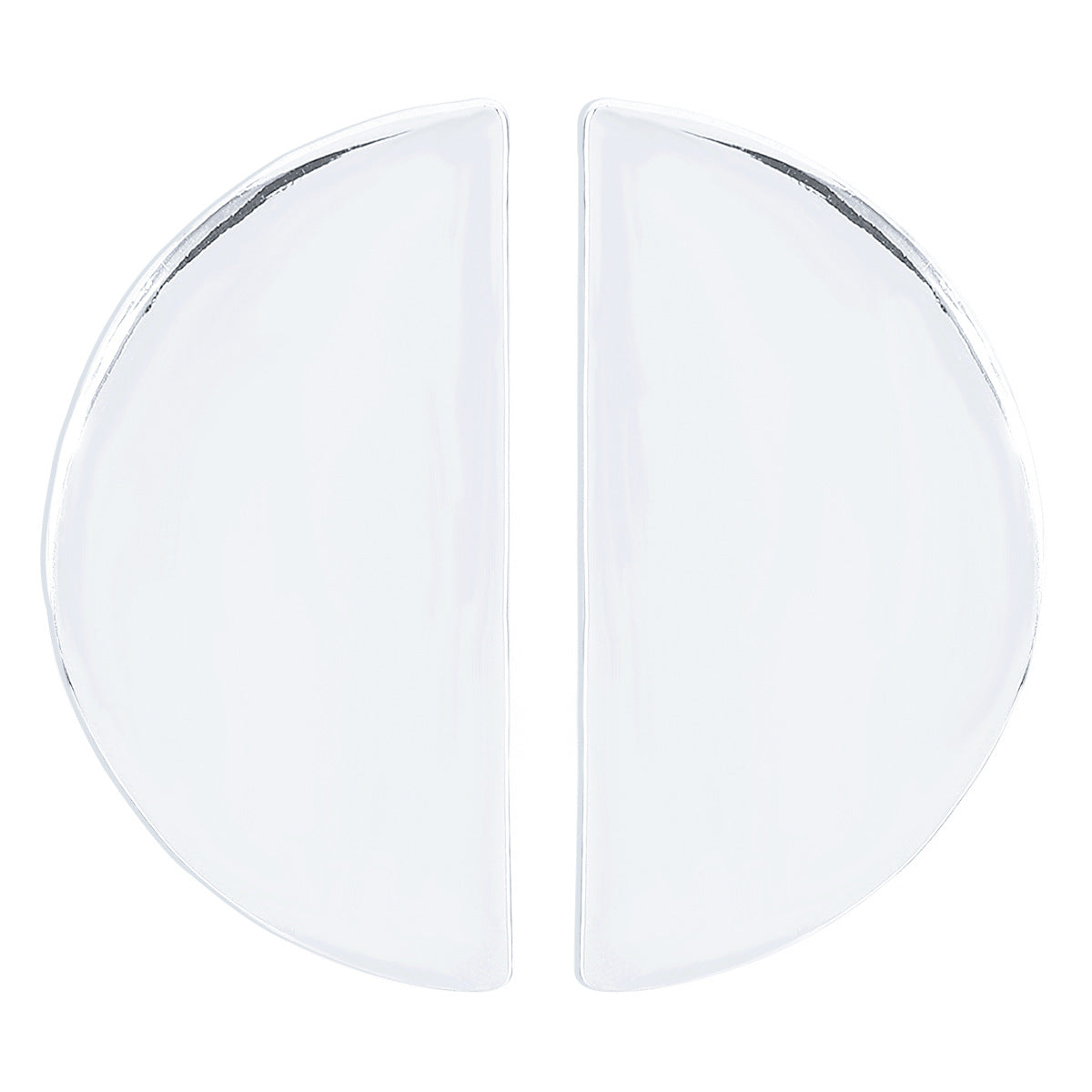 Pendientes de cobre con acabado de espejo, geométricos, minimalistas y atrevidos, con baño de metal, para mujer