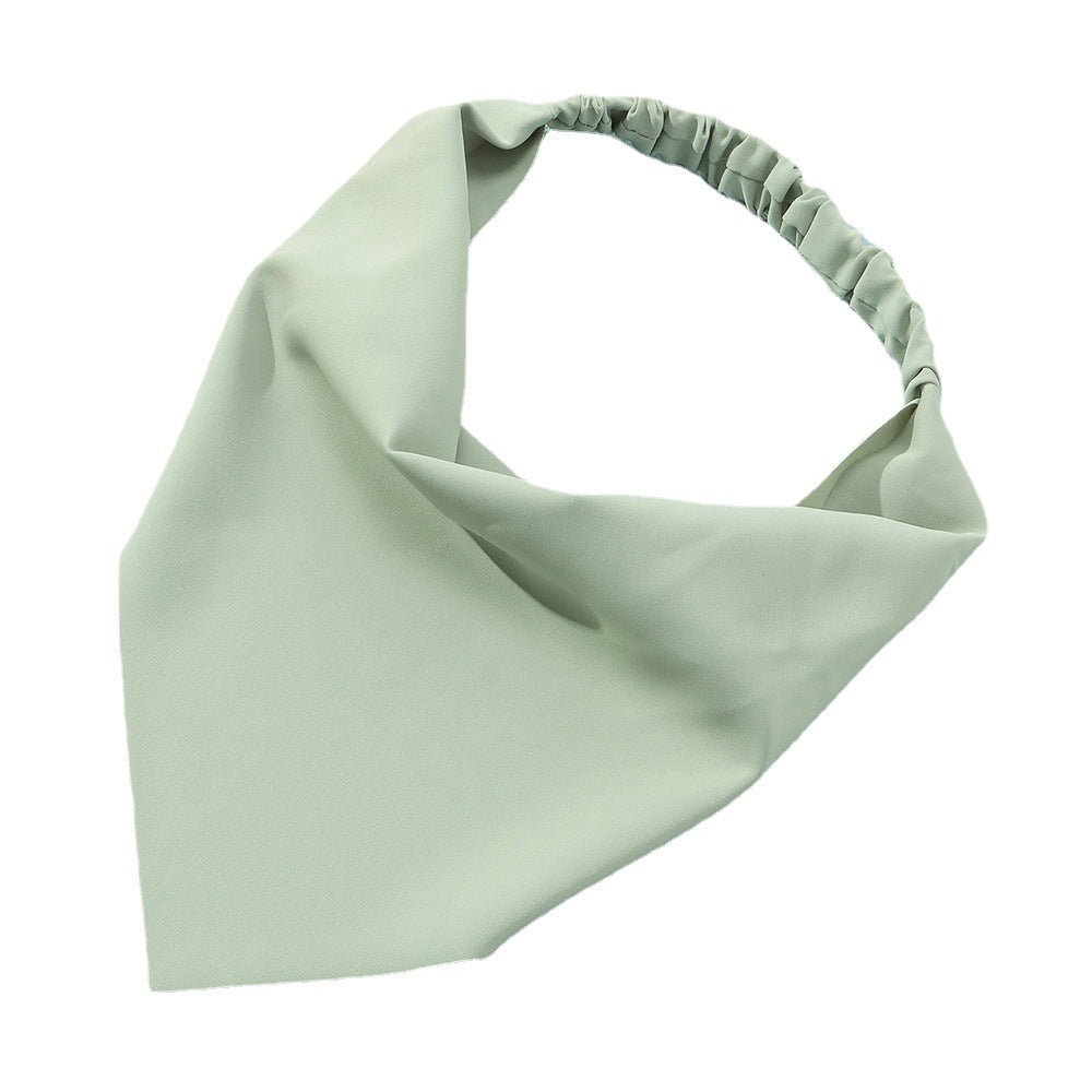 Natural Style Children's Elastic Hair Band in Solid Color Polyester for Beach Sun Protection