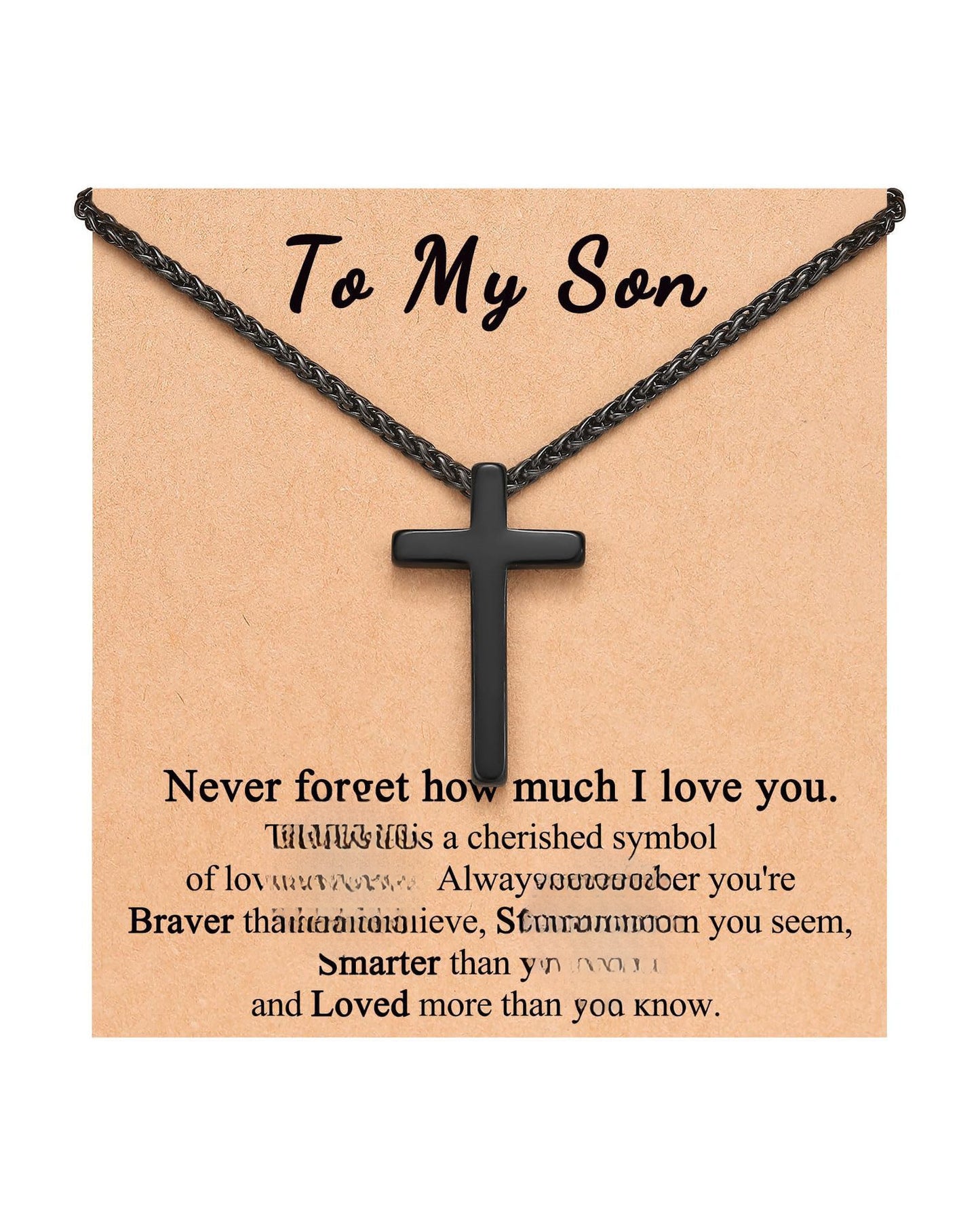 Streetwear Stainless Steel Plated Cross Pendant Necklace Snake Chain Unisex