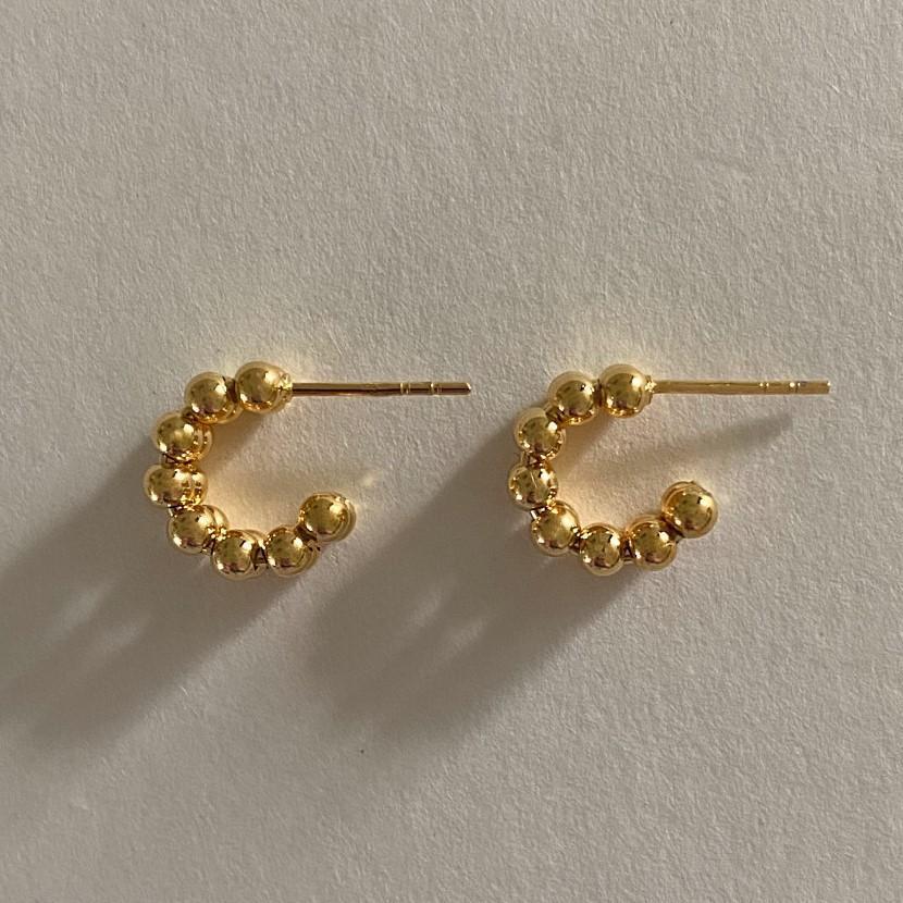 Minimalist Drip-Shaped 925 Sterling Silver Stud Earrings with Pearl Inlay, Sweet Fresh Style