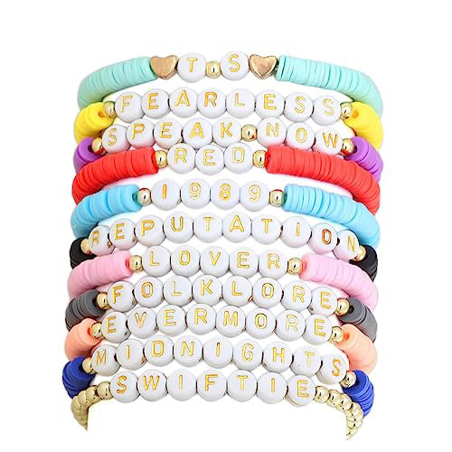 Bohemian Vintage Star Letter Resin Bracelet Set Unisex