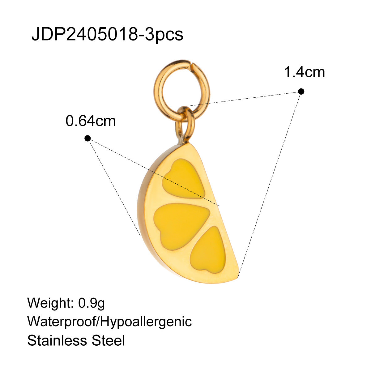 Charm a barra con perle minimalista in acciaio inossidabile per accessori fai-da-te di gioielli da donna