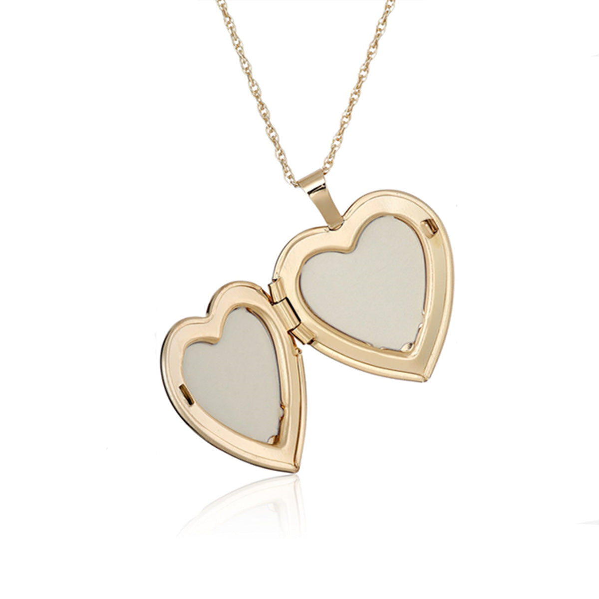 Natural and Fresh Heart-Shaped Stainless Steel Necklace with Titanium Steel Pendant and Polished Finish for Women