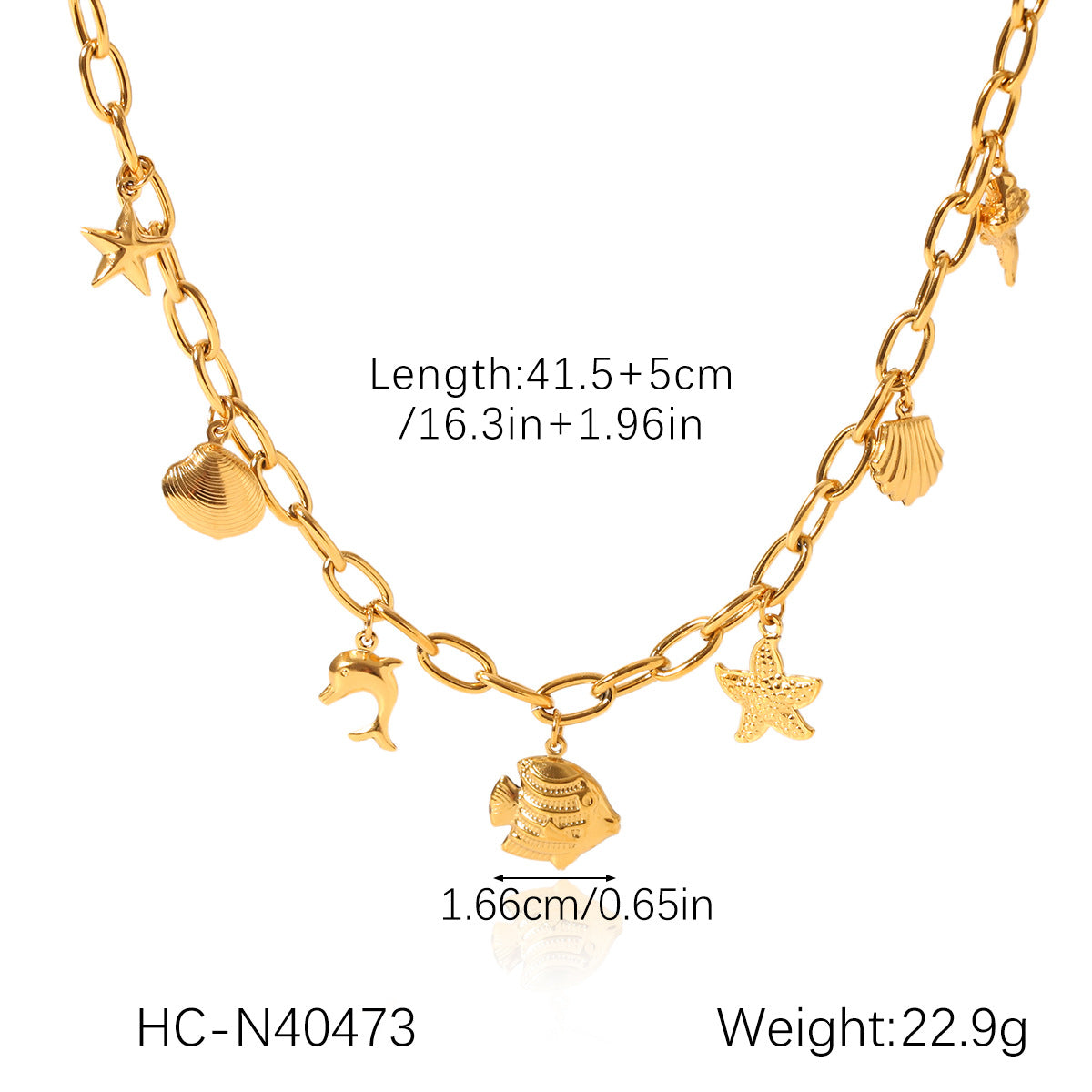 Minimalist Starfish Pendant Necklace Set with Stainless Steel Chain and Titanium Steel Earrings Featuring Ocean-Inspired Design Shell and Pearl Accents