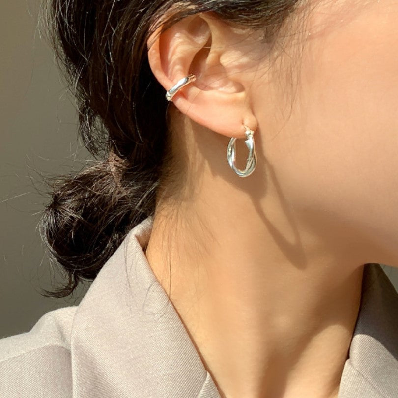 Pendientes de lágrima geométricos minimalistas de plata de ley 925 vintage con incrustaciones de perlas