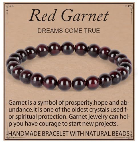 Natural Crystal Agate Round Beaded Stretch Bracelet Unisex