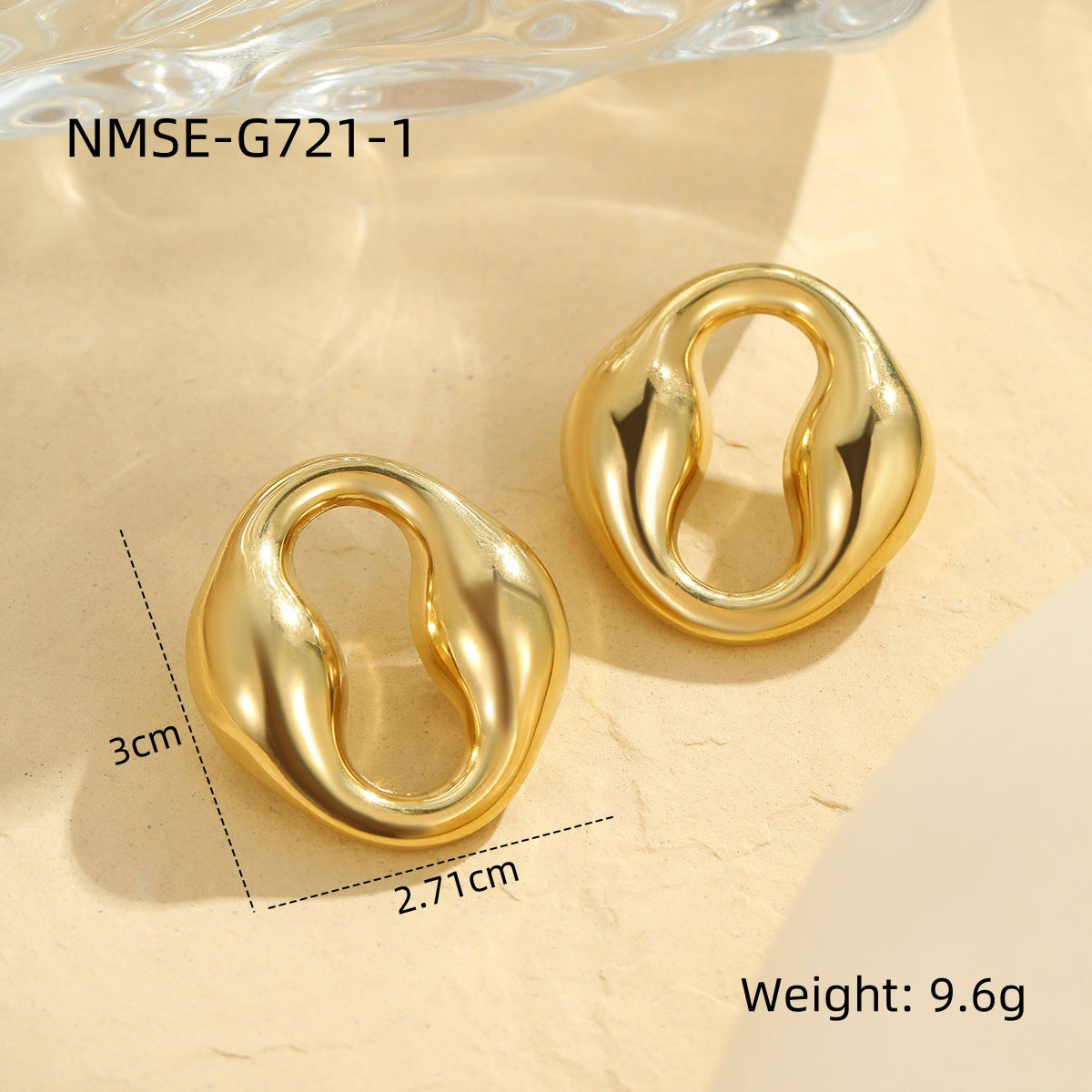 Minimalist Butterfly Stud Earrings in Stainless Steel with Plated Finish for Women