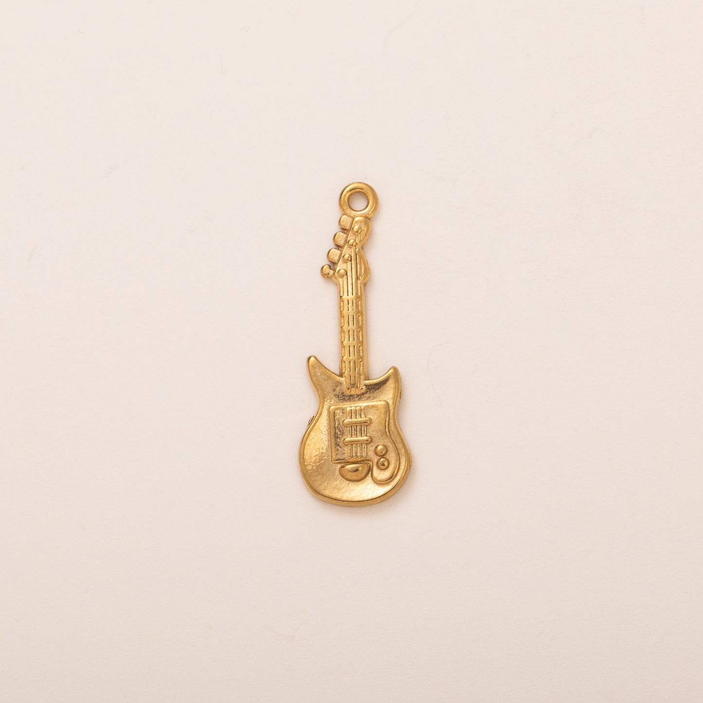Vintage Geometric Stainless Steel PVD Gold Plated Pendant Charm Bar