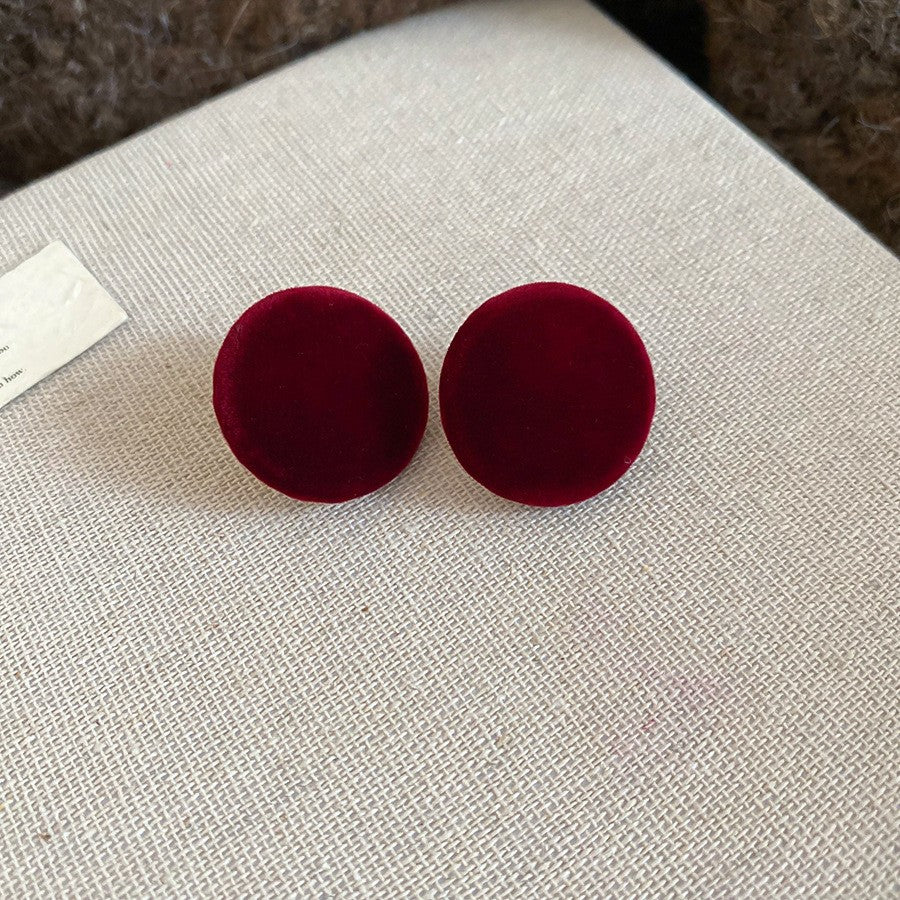Retro Minimalist Geometric Resin Earrings with Zirconia Accents and 925 Silver Posts for Women