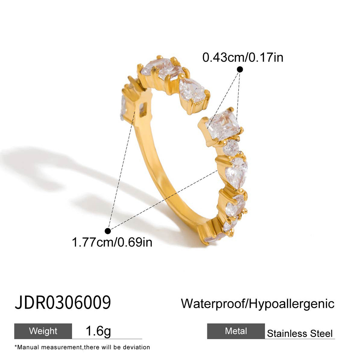 Pulsera Minimalista de Acero Inoxidable con Baño Geométrico y Circonita para Mujer
