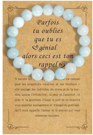 8mm Natural Stone Beaded Bracelet with Amethyst, Amazonite, Strawberry Quartz and Agate for Unisex