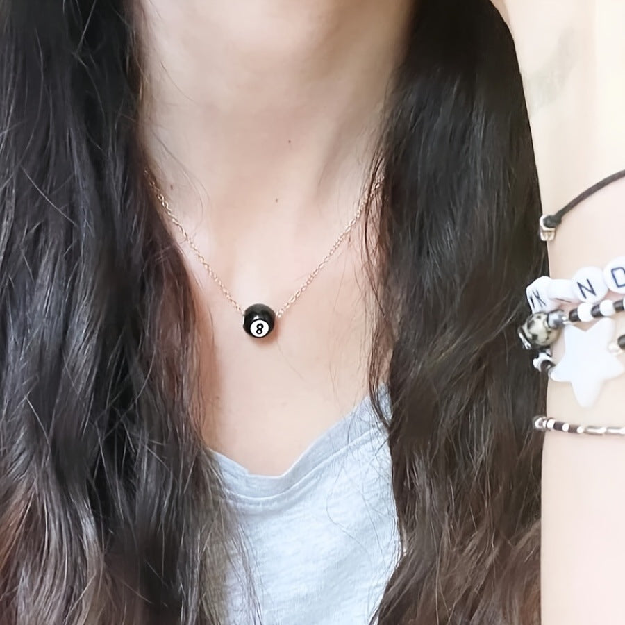 Minimalist Geometric Pendant Necklace in Stainless Steel with Titanium Steel Charm and Electroplated Finish for Unisex Daily Wear