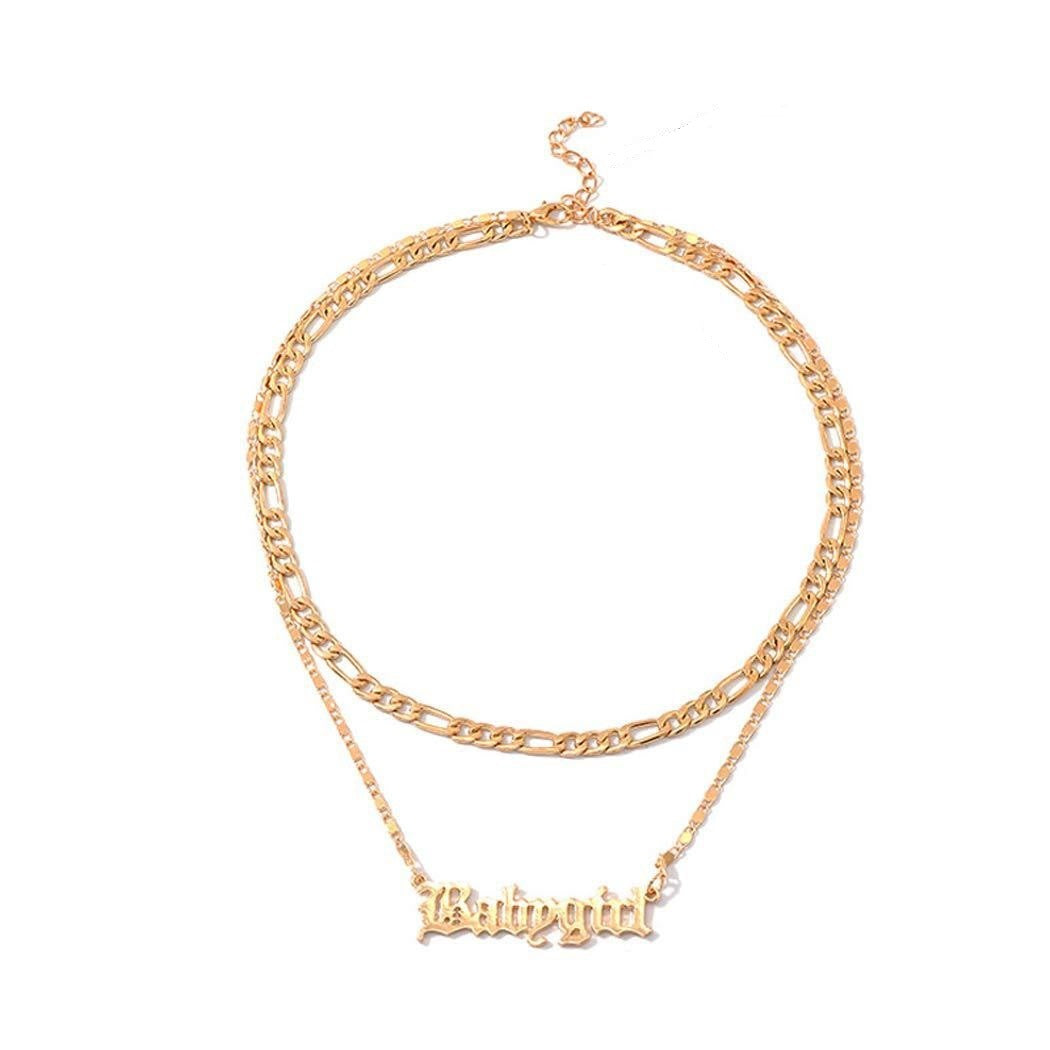 Geometric Circle Bar Necklace for Women with Snake Chain Minimalist Fashion Metal Pendant Necklace