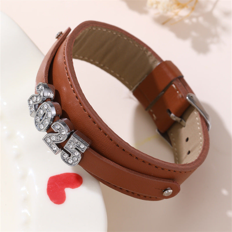 Princess Style Star-Shaped Resin Bracelet with Rhinestone Accents for Girls Aged 6 to 10 Years