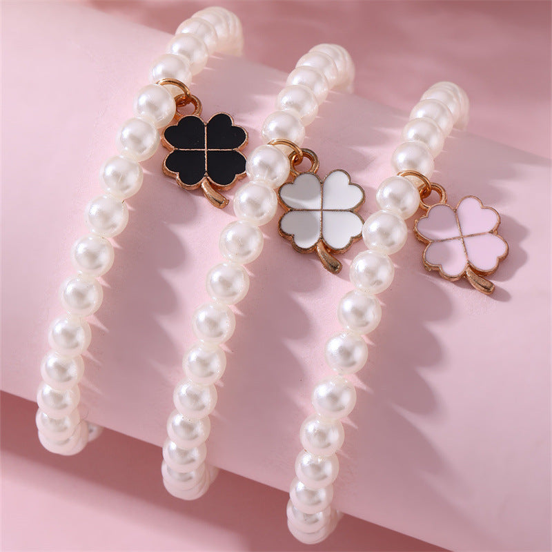 Set di Braccialetti Carini per Bambini con Ciondoli a Forma di Farfalla di Perla, Margherita, Cuore e Unicorno per Bambine dai 6 ai 10 Anni