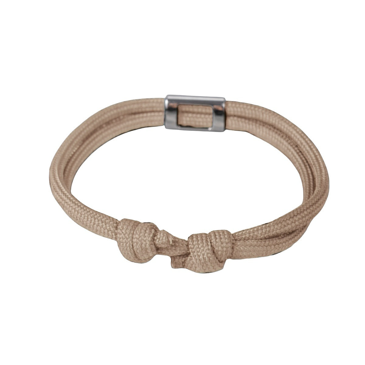 Fashion 18K Gold Plated Titanium Steel Adjustable Colorful Rope Bracelet Unisex Engravable Jewelry