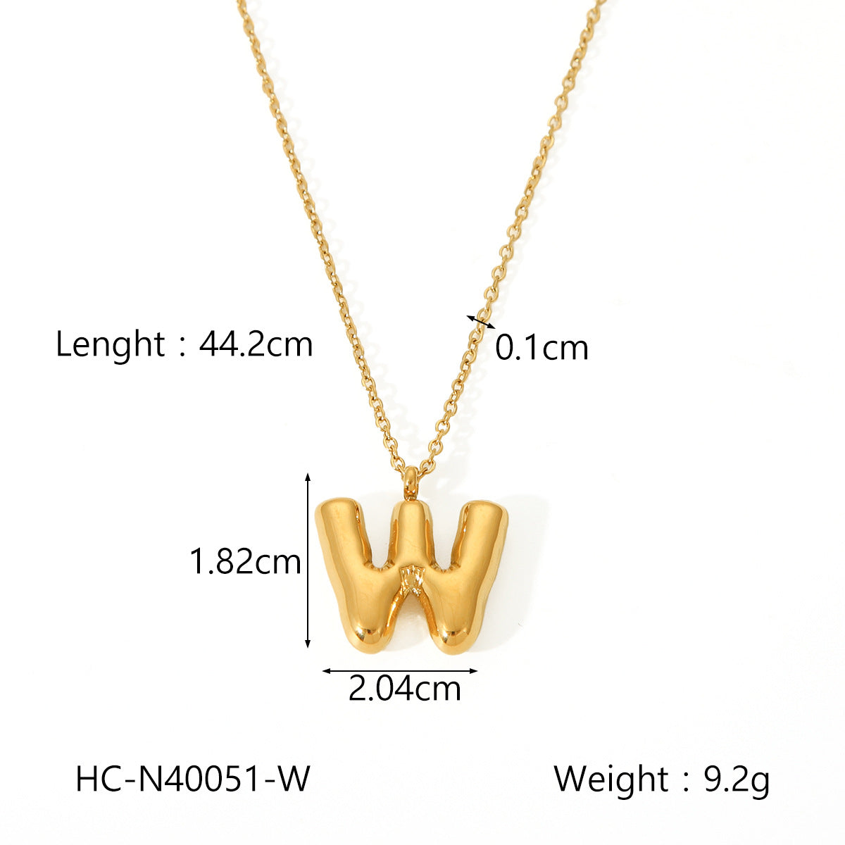 Collana con ciondolo a bolla in acciaio al titanio con finitura galvanica per donna, catena in acciaio inossidabile con ciondolo minimalista alla moda con alfabeto