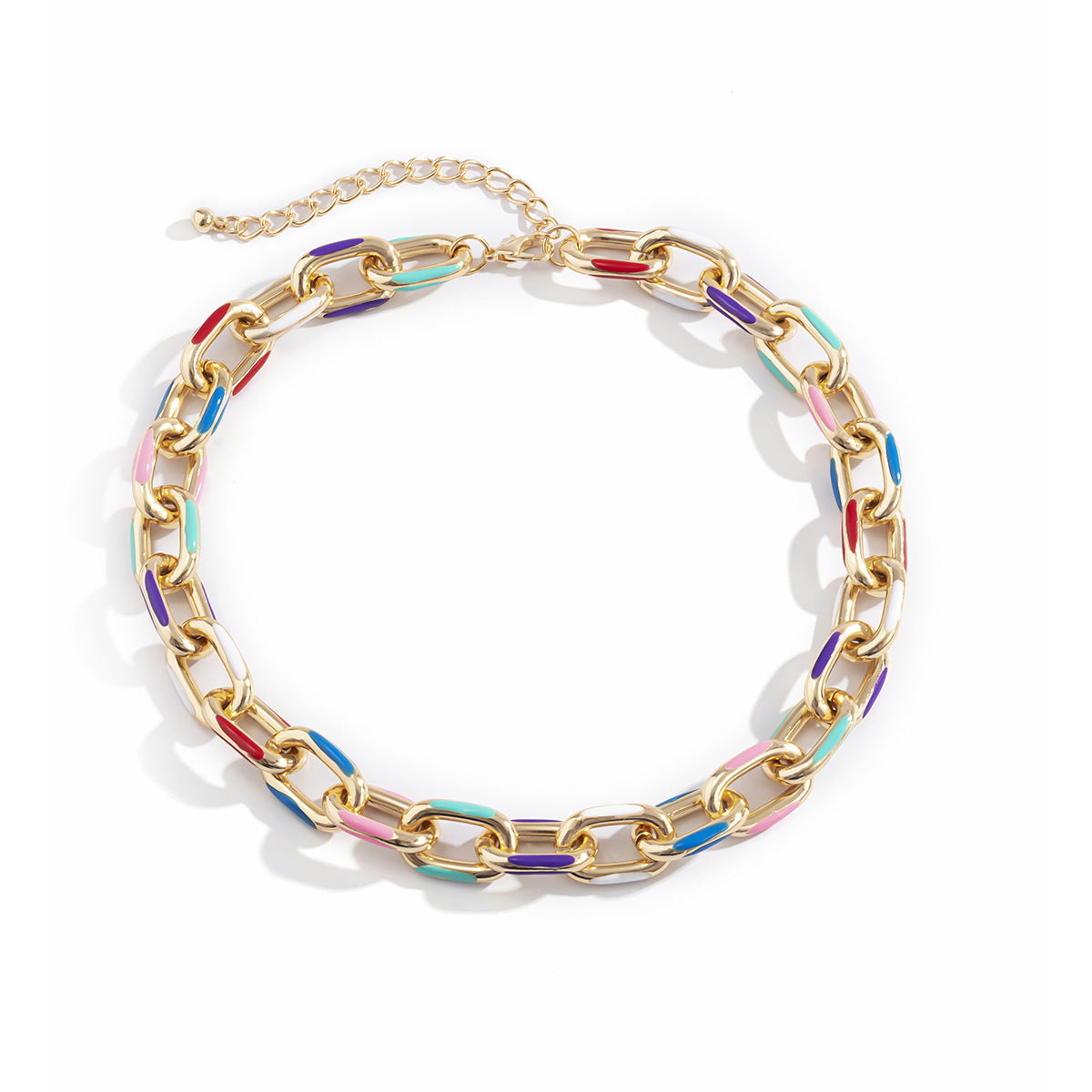 Collar con colgante de cruz geométrica minimalista para mujer en aluminio con acabado galvanizado