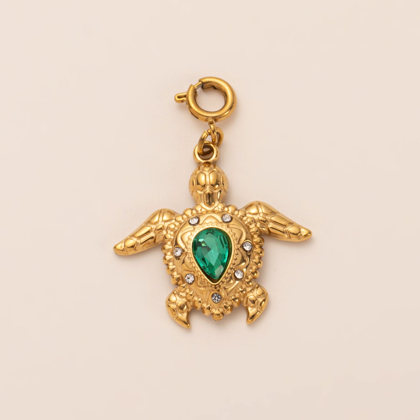 Minimalist Stainless Steel PVD Gold Plated DIY Charm Bar Pendant