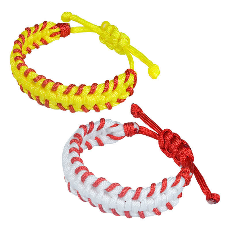 Geometric Polka Dot Woven Paracord Bracelet Adjustable Outdoor Survival Friendship Bangle for Unisex