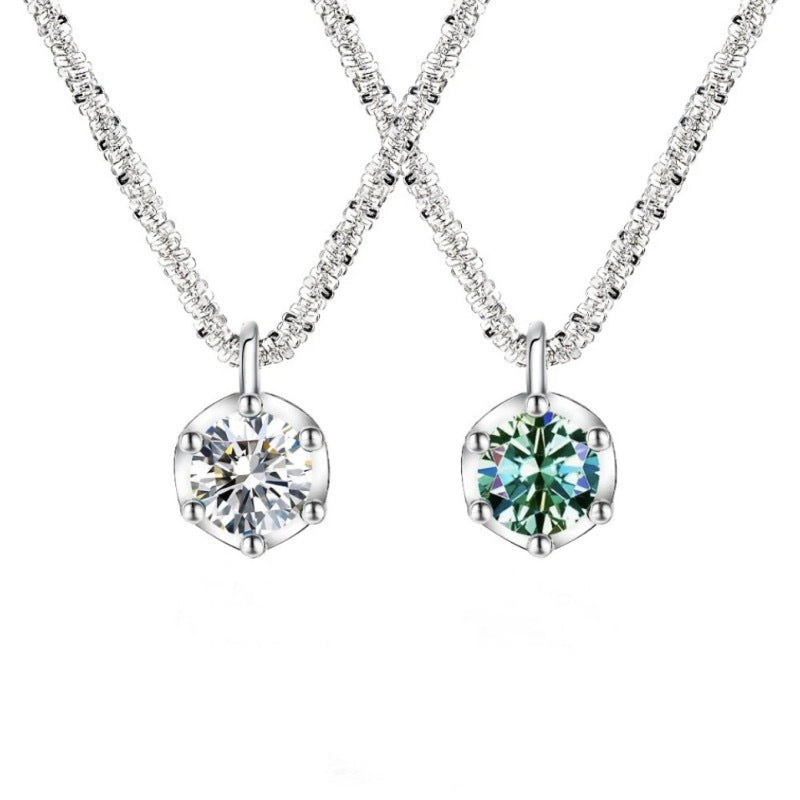 Original Design Irregular Shape Copper Pendant on Titanium Steel Plated Necklace for Women