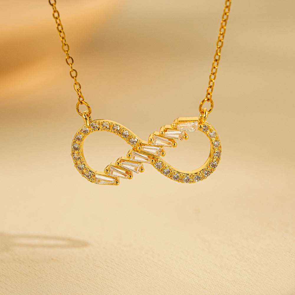 Minimalist Heart-Shaped Titanium Steel Necklace with Gold Plating for Women, Adjustable O-Chain Collarbone Jewelry Gift