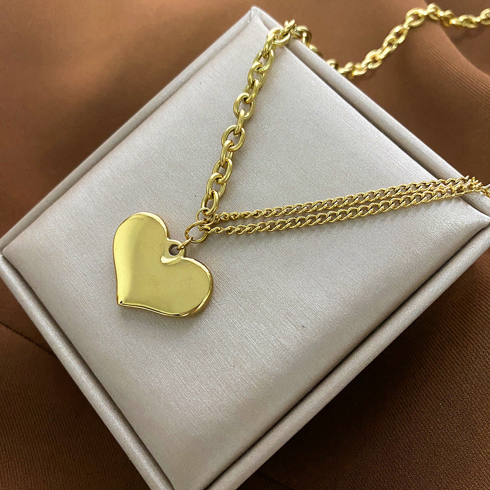 Minimalist Animal-Shaped Titanium Steel Plated Clavicle Necklace for Women