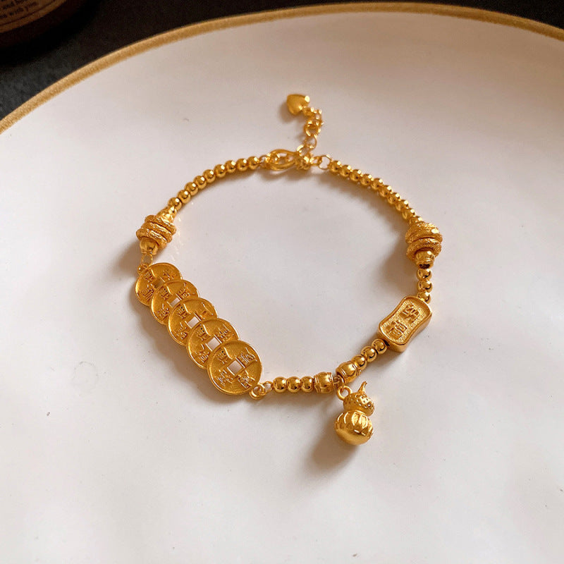 Luxury Elegant Geometric Floral Brass Bracelet with Cubic Zirconia Inlay for Women