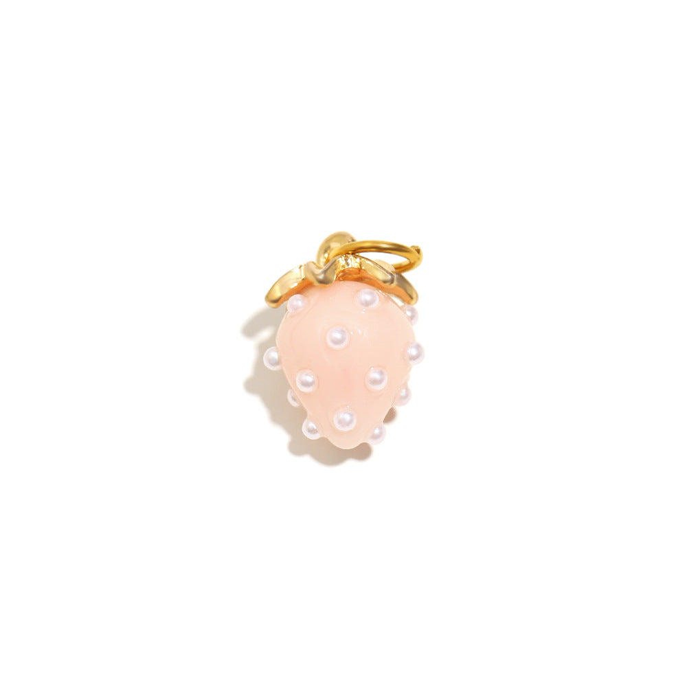 18K Gold Plated Stainless Steel Fruit Charm Bar