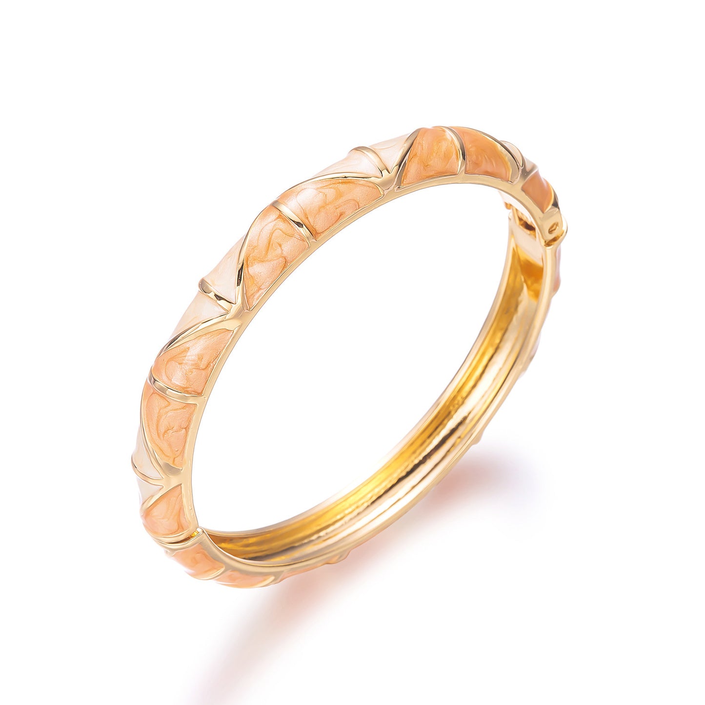 Set di Bracciali in Lega Placcata, con Smalto Geometrico Sgocciolante, alla Moda