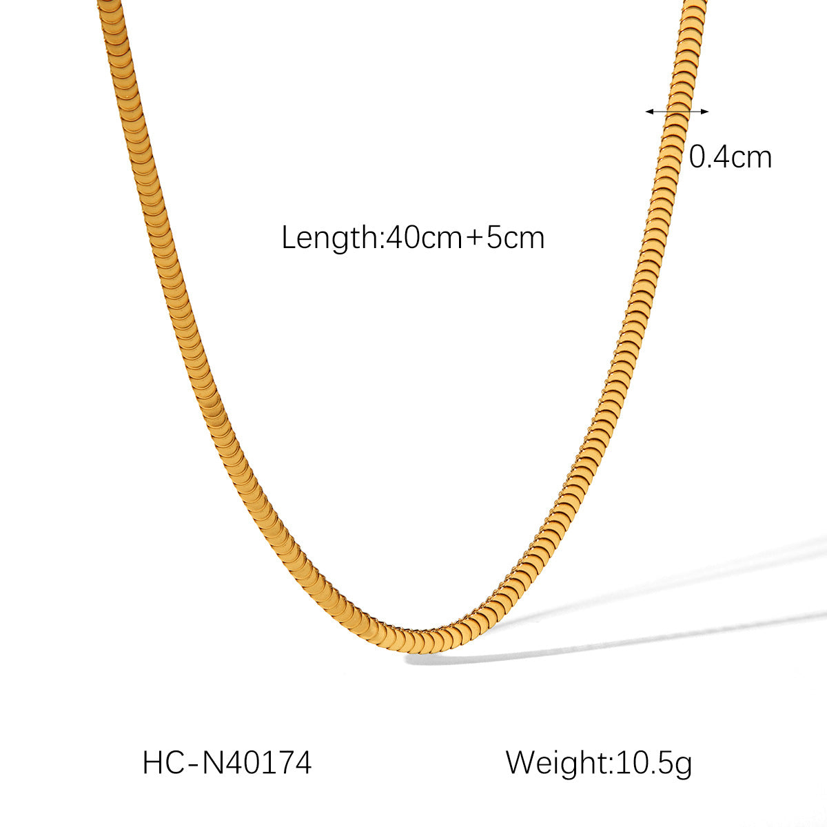 Minimalist Geometric Stainless Steel Curb Chain Necklace for Women with Plated Finish and Luxe Texture