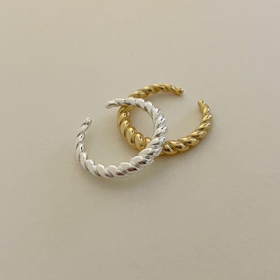Anello con nodo da donna in argento sterling 925 vintage e minimalista