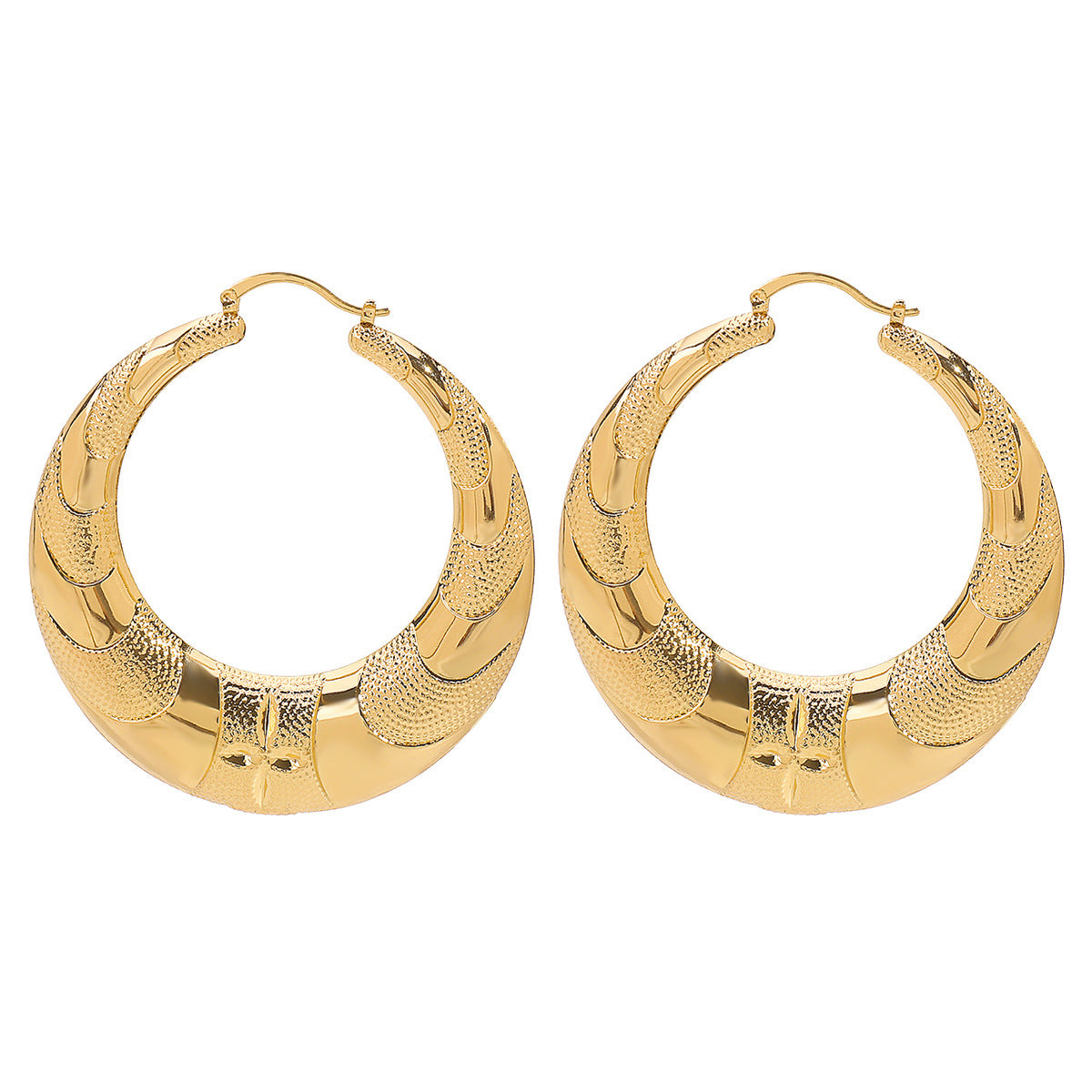 Pendientes de Tachuela Geométricos Minimalistas para Mujer de Hierro con Acabado Galvanizado a la Moda para Uso Diario