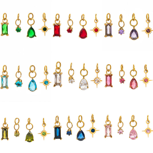 18K Gold Plated Stainless Steel Star Pendant Corn Chain Necklace for Unisex DIY Charm Bar