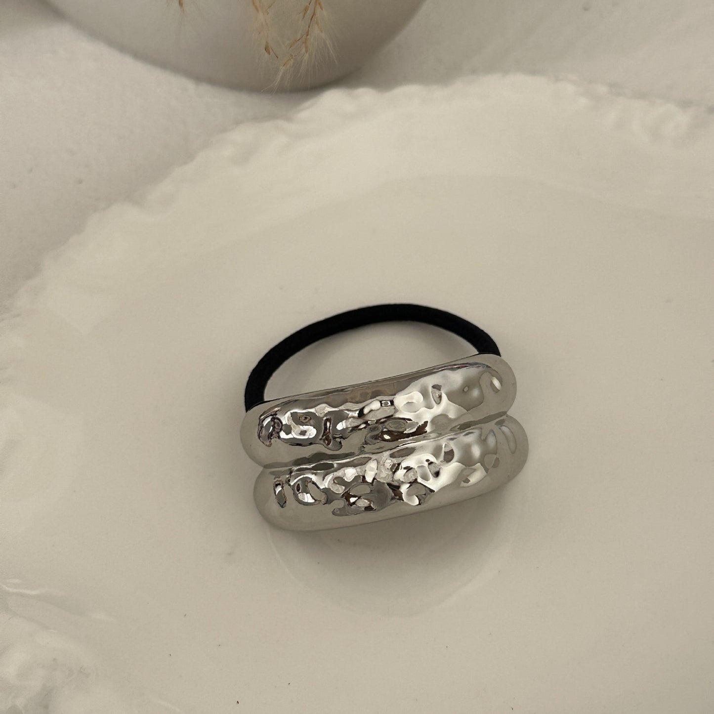 Fashion Butterfly Alloy Plated Hair Tie