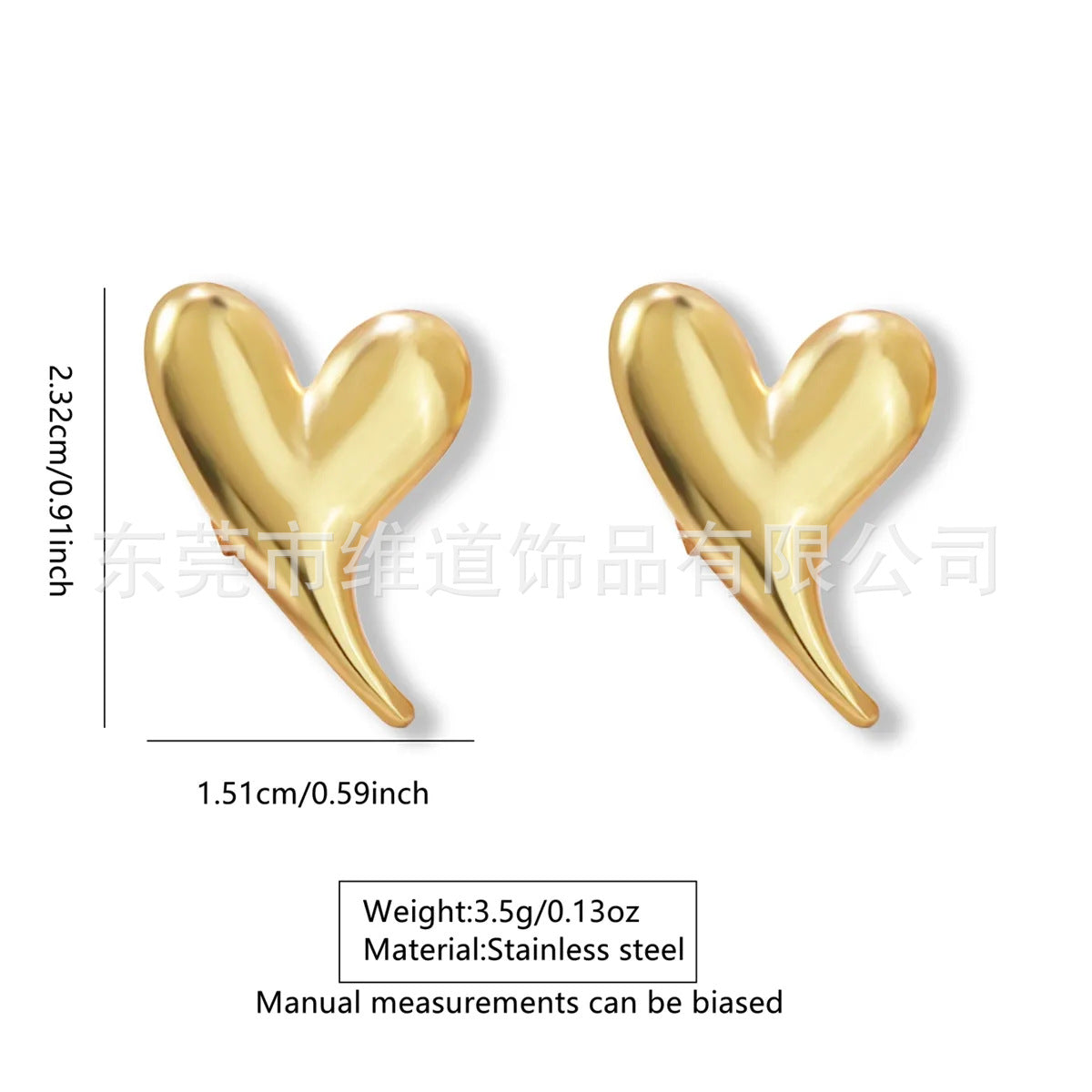Sweet Floral Heart Teardrop Stainless Steel Earrings