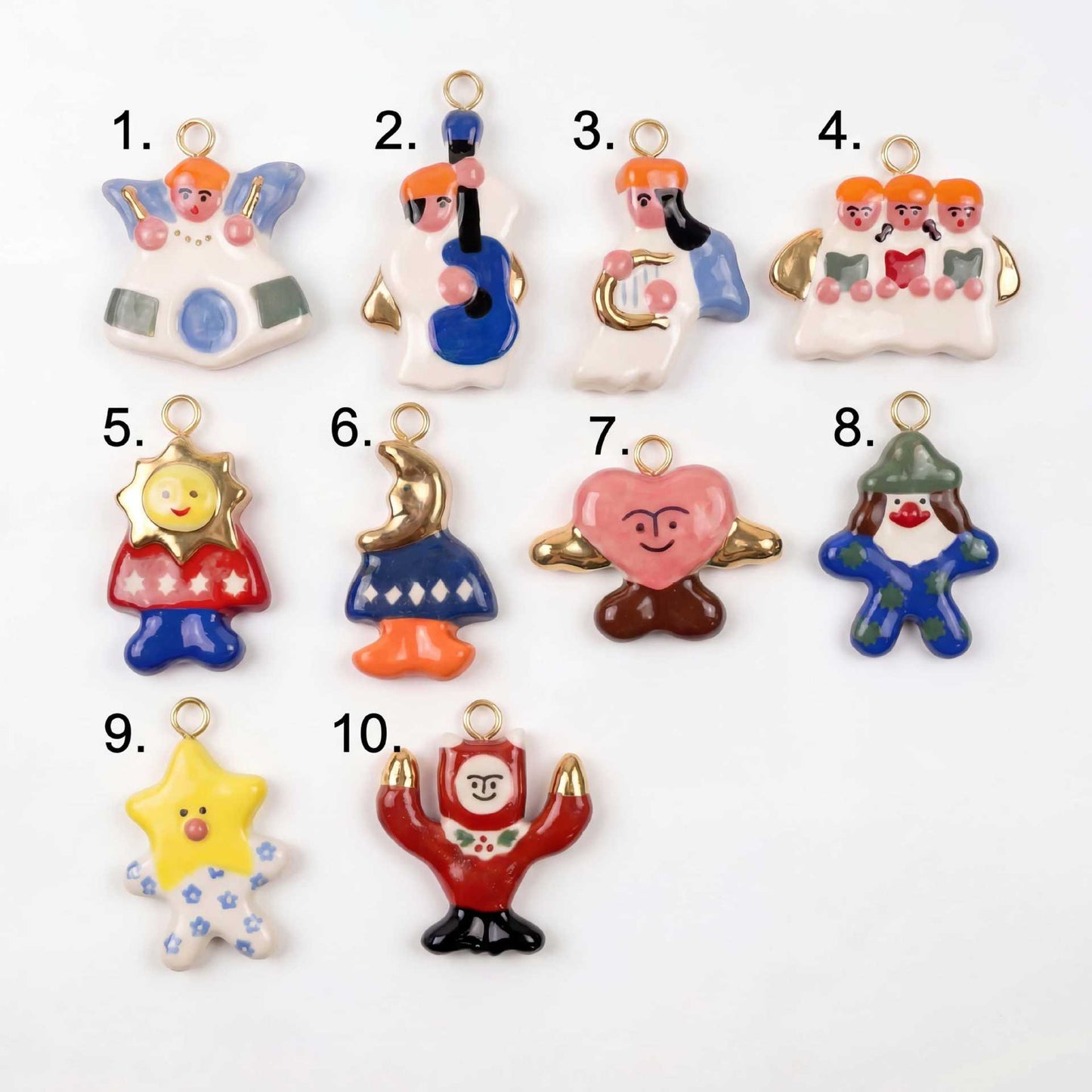 Vintage Cartoon Stainless Steel PVD Gold Plated Pendant Charm Bar for Women