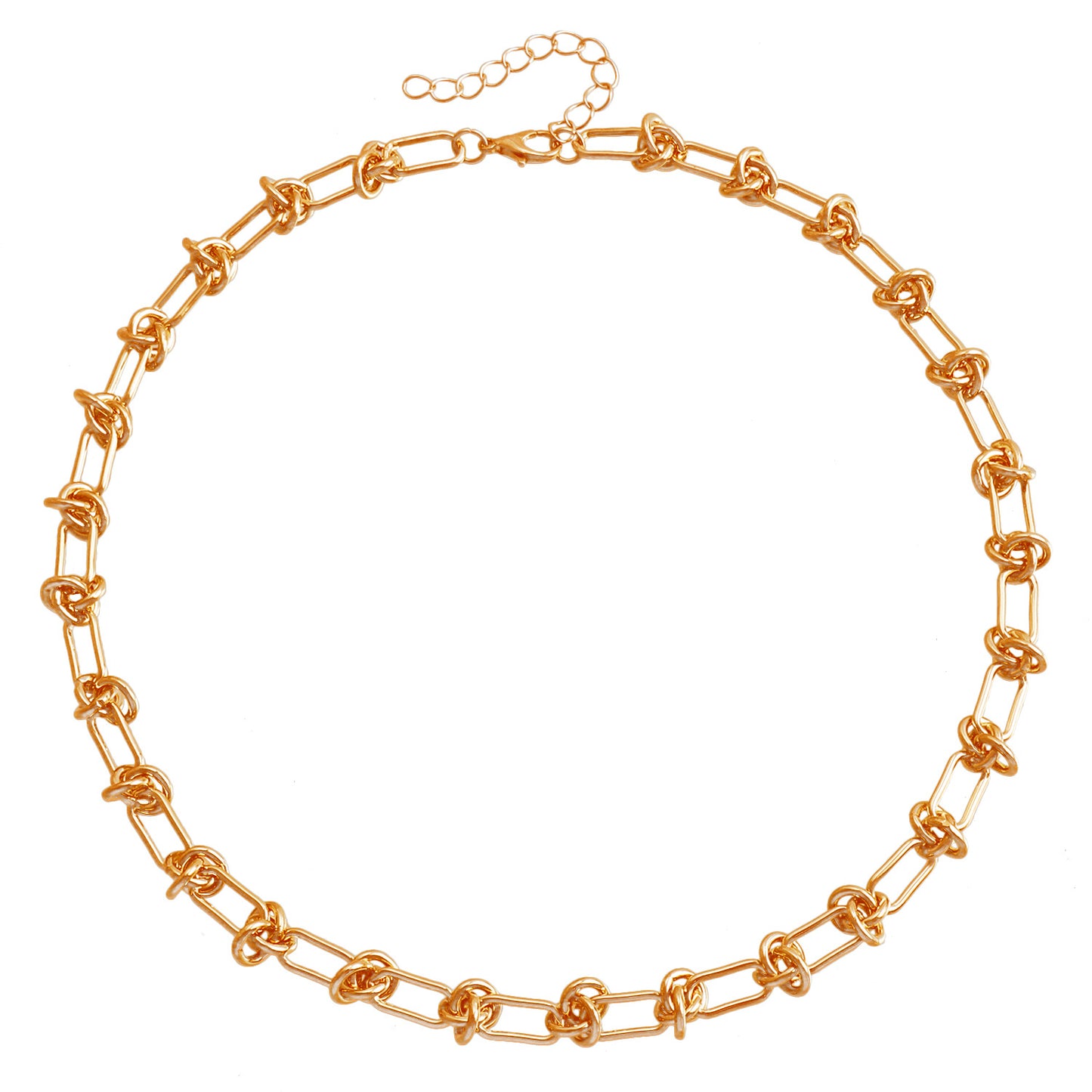Collar con colgante geométrico en forma de U minimalista para mujer con cadena de metal chapado y diseño delicado para la clavícula