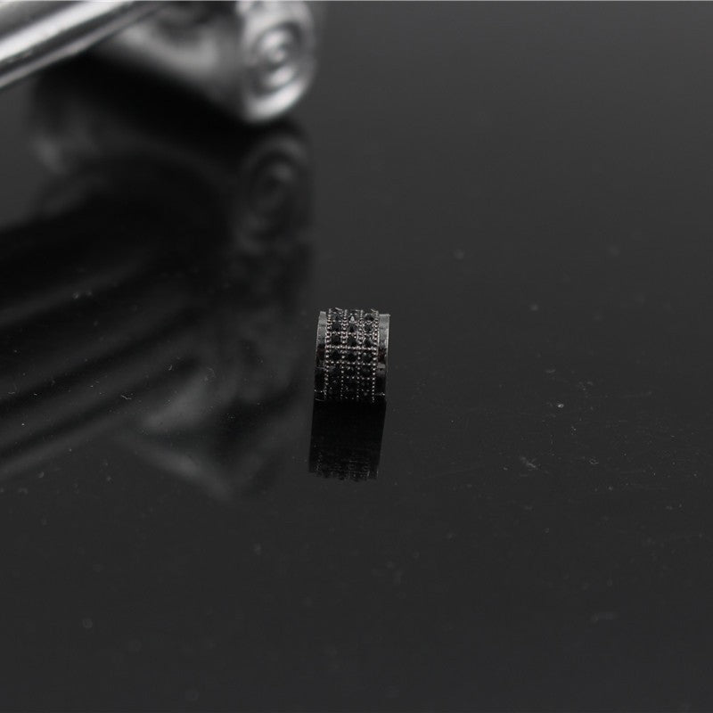 Plated Alloy Rhinestone Charm Bar