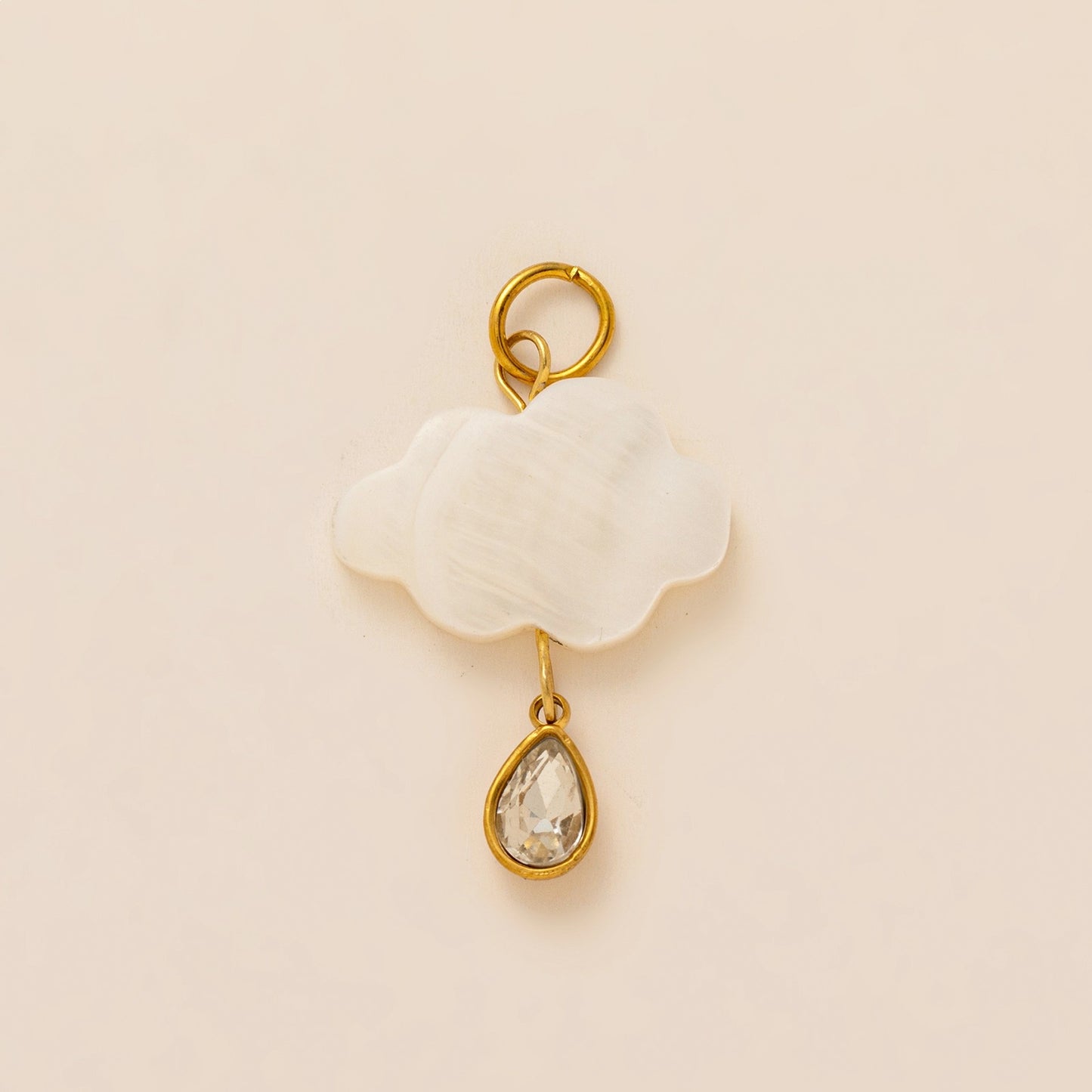 Vintage Minimalist Elegant Plated Alloy Star Moon Bag Charm with Fruit Elements