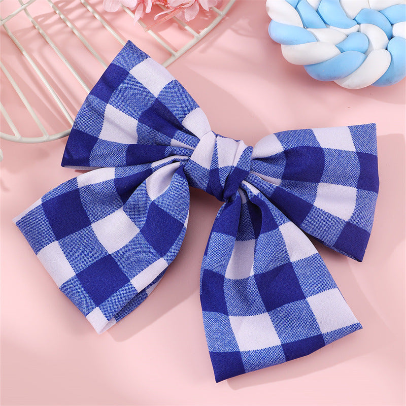 Natural Style Bow-Shaped Hair Clip with Ruffled Lace Trim for Girls, Springtime Floral-Inspired Hair Accessory
