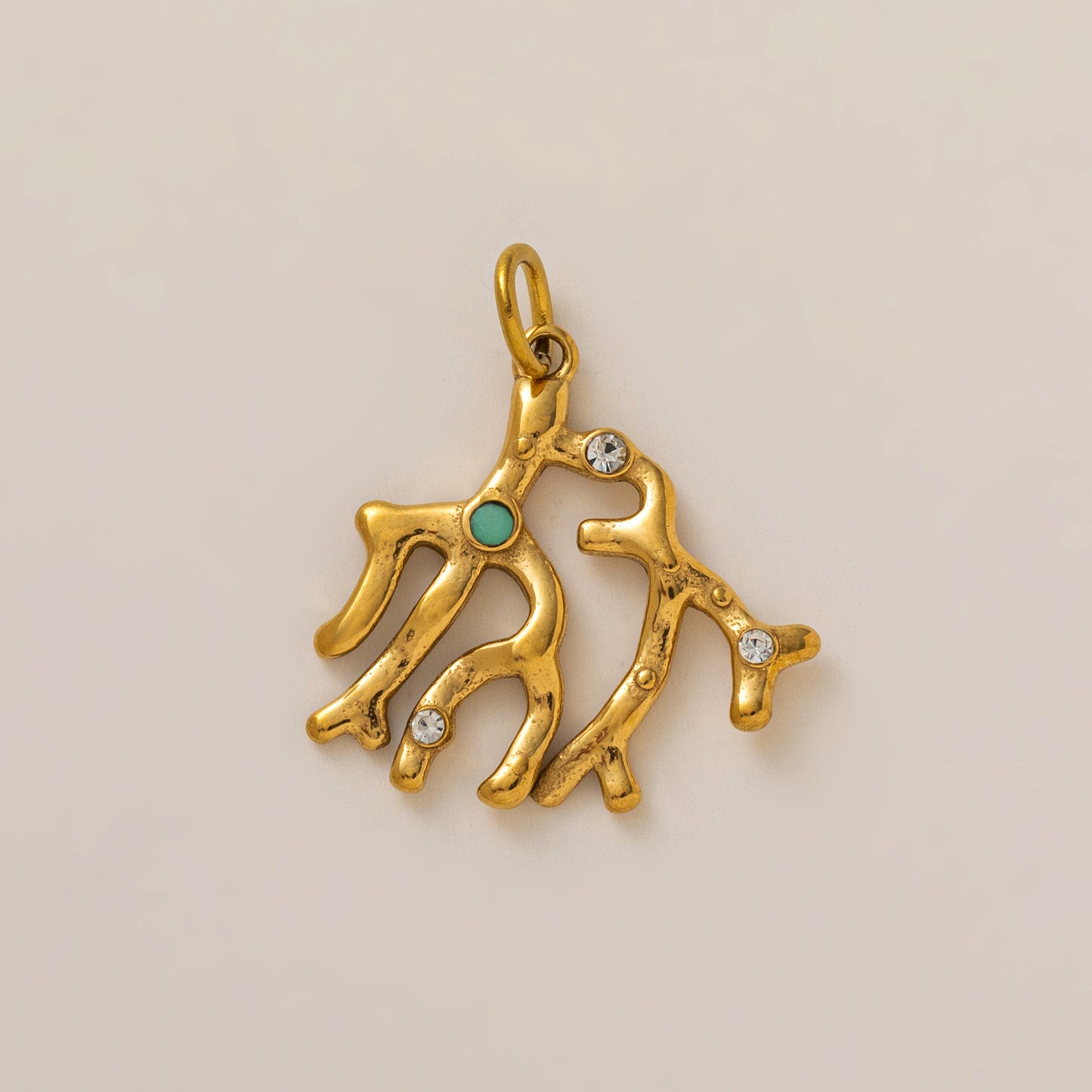 Minimalist Geometric Stainless Steel Plated Charm Bar